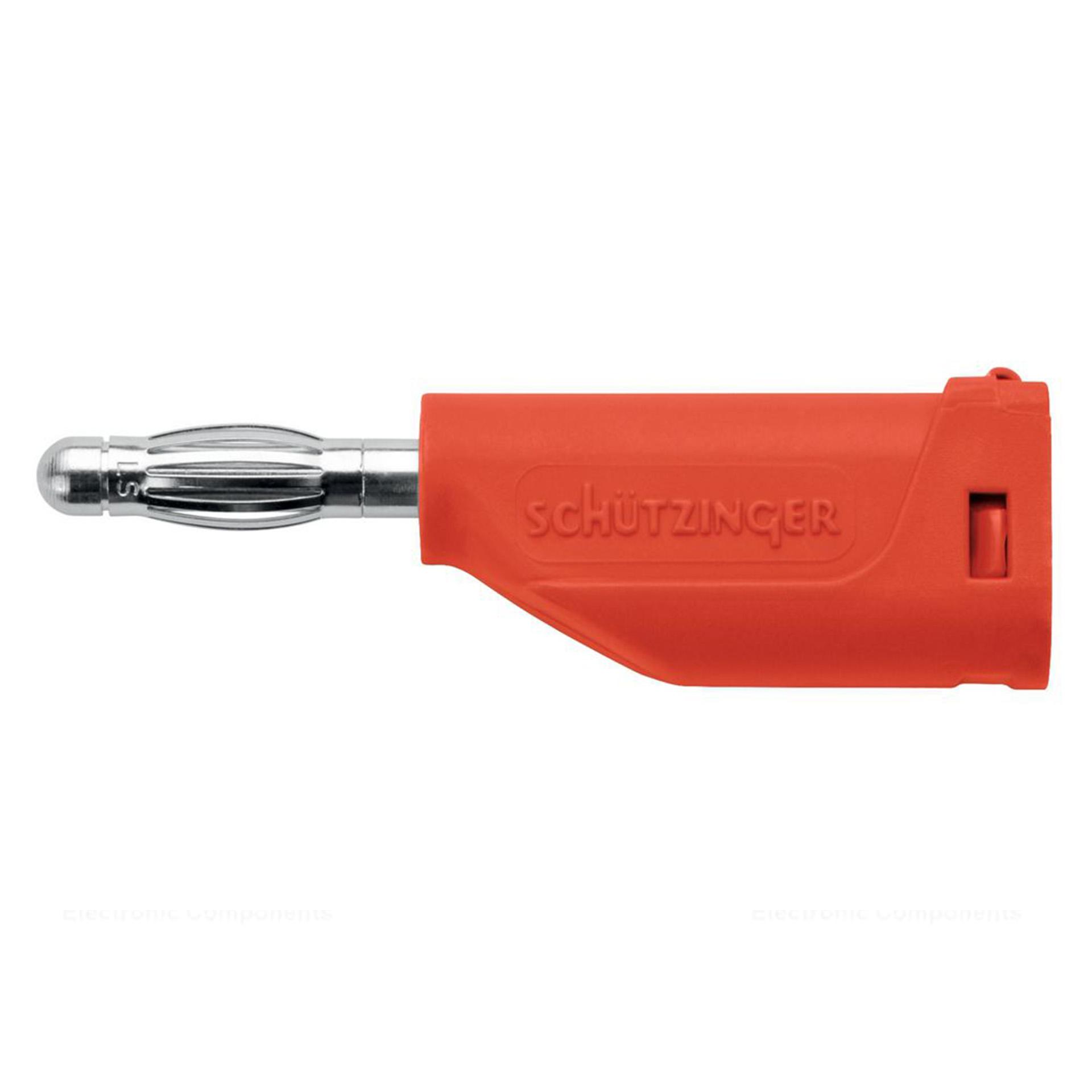 Spring basket plug ø 4mm, red