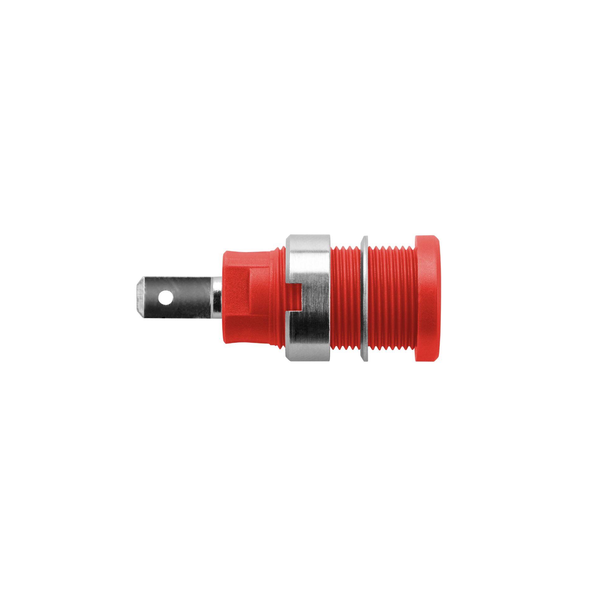 Sicherheits-Einbaubuchse ø 4mm, rot