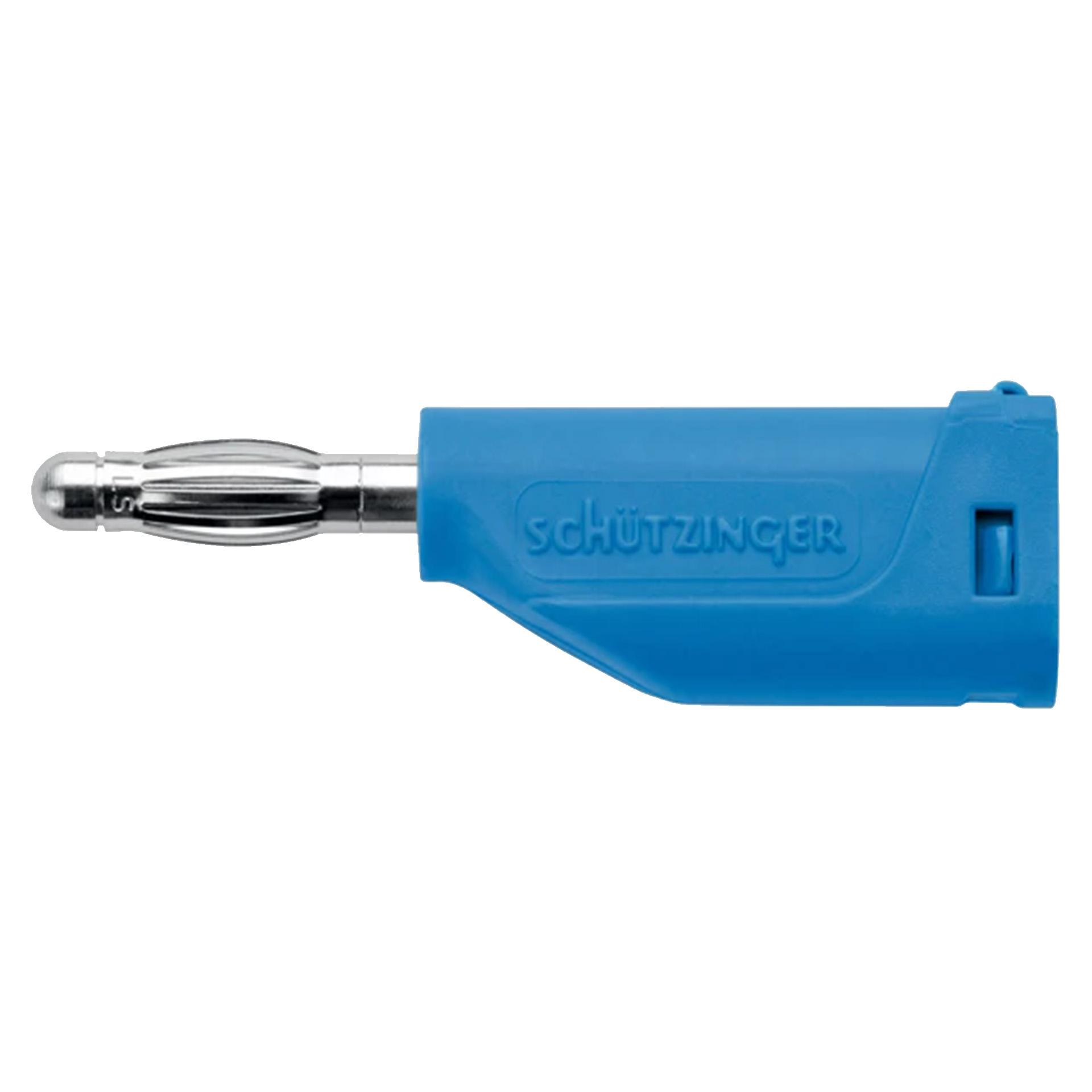 Spring basket plug ø 4mm, blue