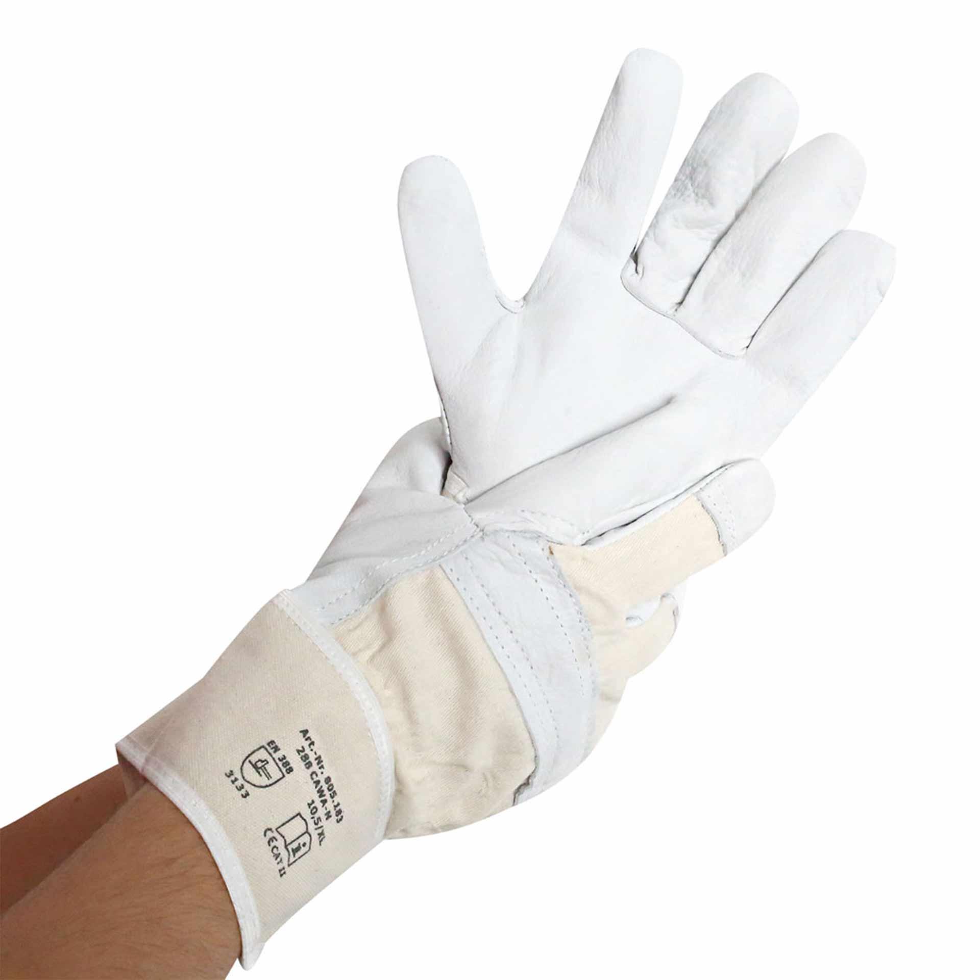 Guanti da lavoro Strong, grigio, taglia 10/XL | pelle bovina intera
