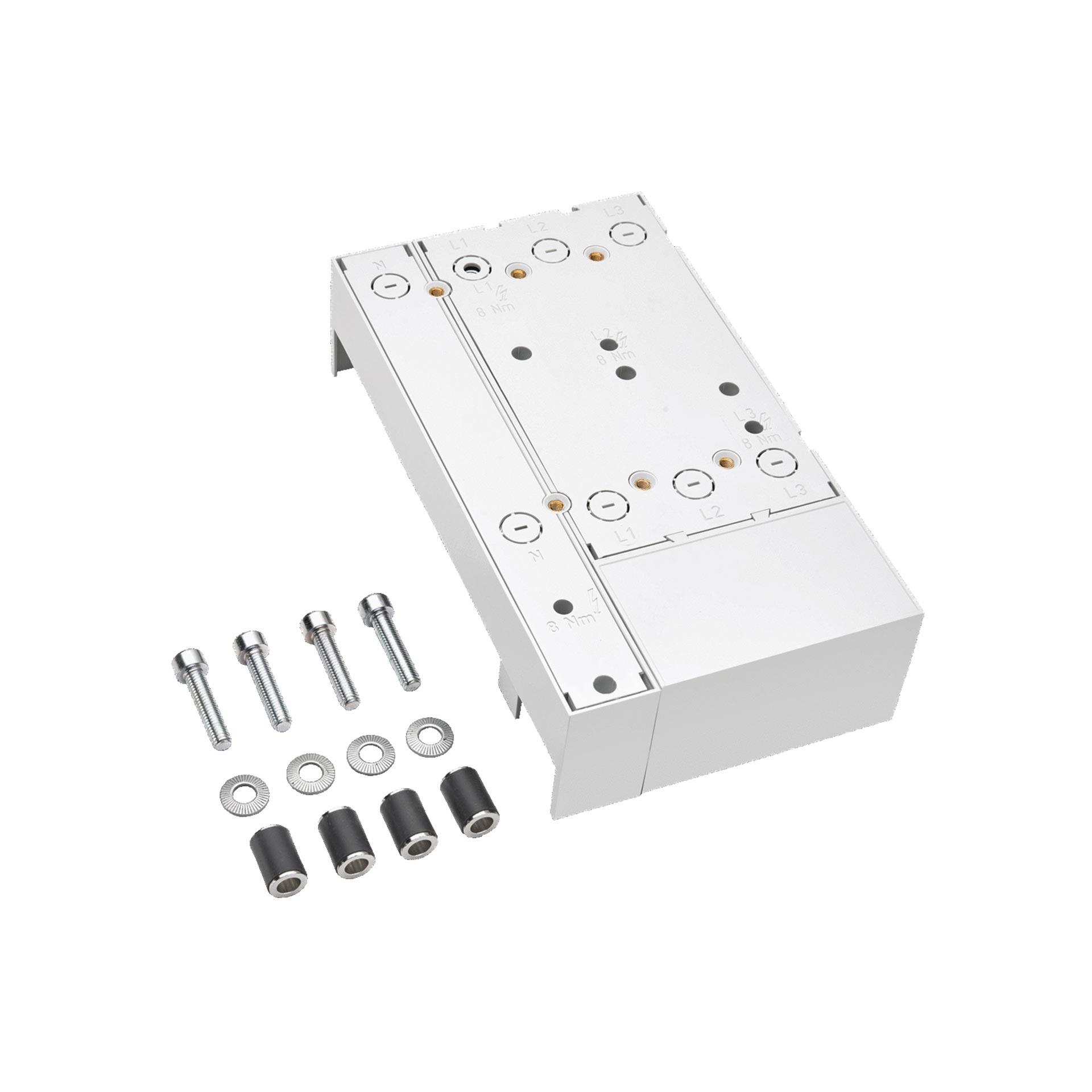 Adattatore sbarre 4P 250 A, N sinistra, incl. connettore CU, 140x251mm