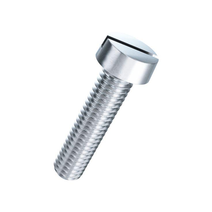 Vite testa cilindro con intaglio M5x18mm DIN 84A-4.8 zincata blu Vite testa cilindro con intaglio M5x18mm DIN 84A-4.8 zincata blu