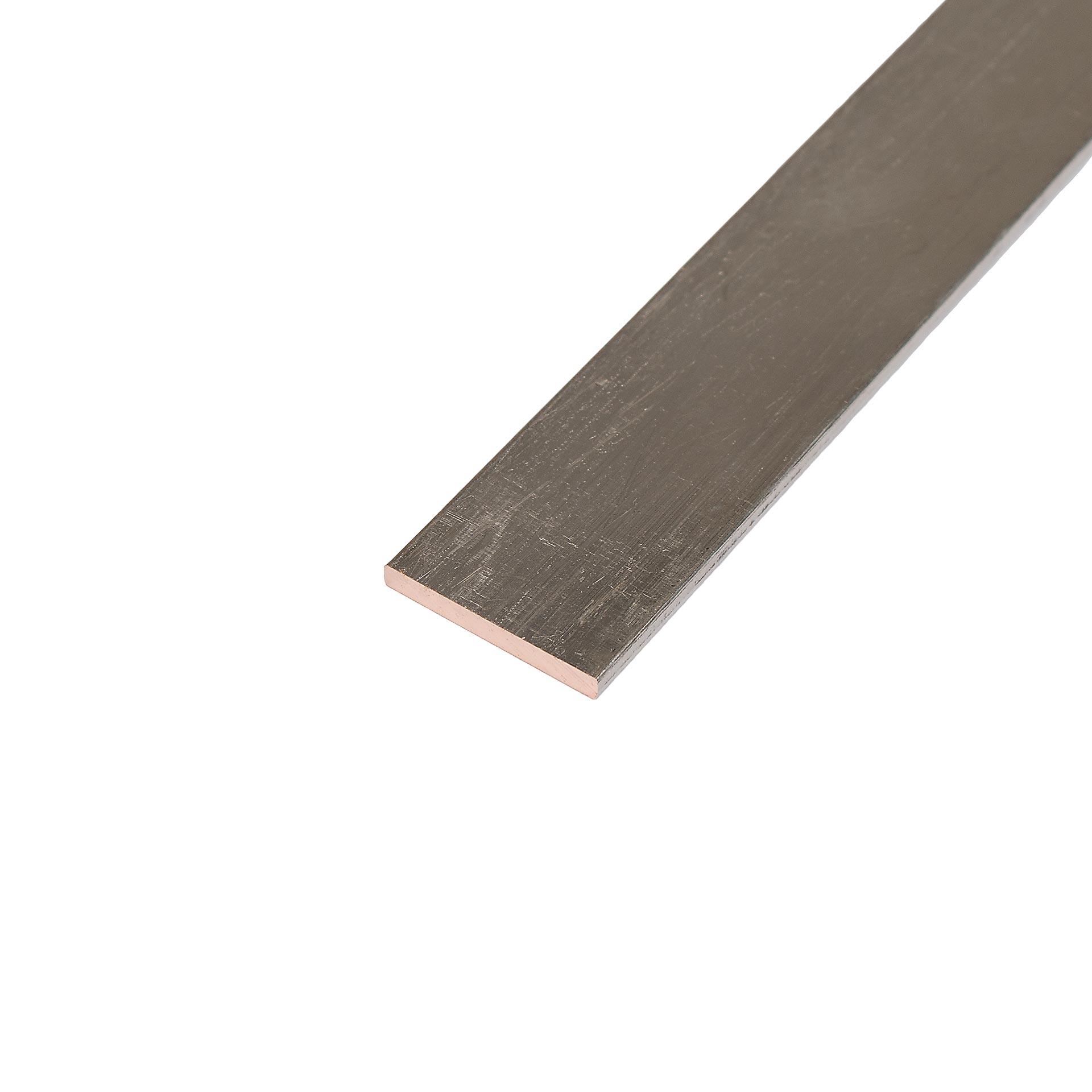 Rame stagnato piatto 25x3 mm (con bordi arrotondati) Rame stagnato piatto 25x3 mm (con bordi arrotondati)