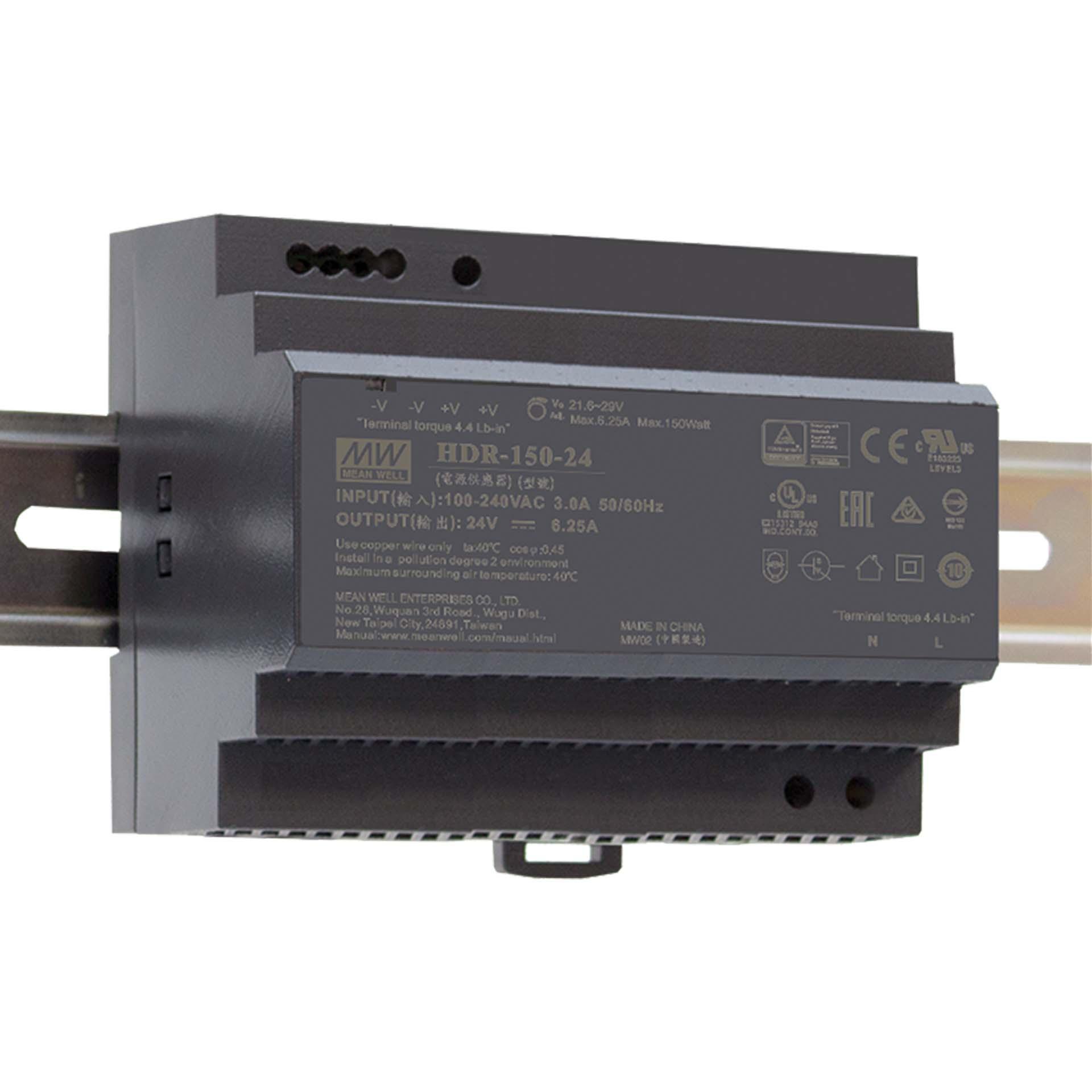Power supply Mean Well HDR-150-12, 12V DC, 11.3A, 136W